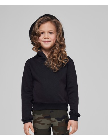 B-BY113-Girls Cropped Sweat Hoody